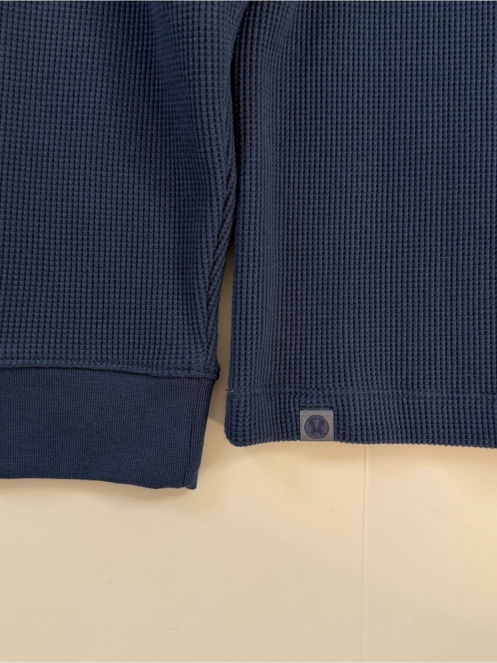 Lululemon Shirt Mens Small Waffle Knit Thermal Shirt Crewneck - Picture 4 of 5
